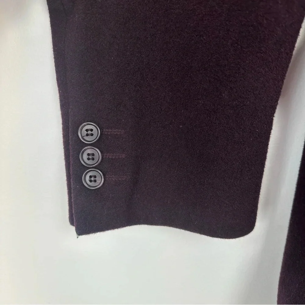 Beroni‎ Men’s Sport Coat Size 42 Long Wine Wool Cashmere Business Casual Office